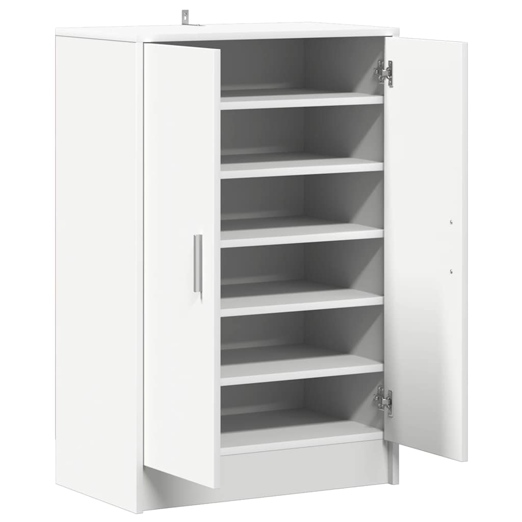 vidaXL Παπουτσοθήκη Λευκή 60 x 35 x 92 εκ. από Επεξ. Ξύλο