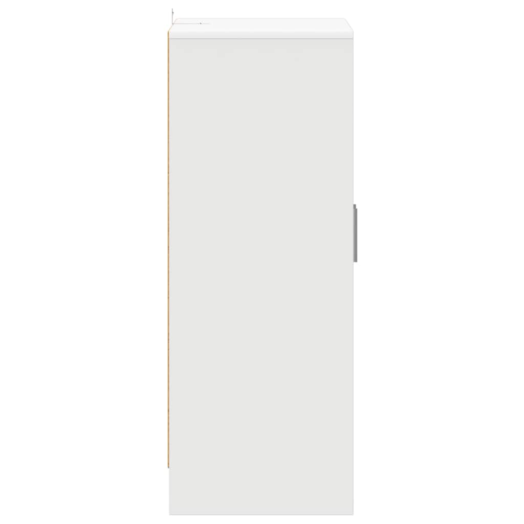 vidaXL Παπουτσοθήκη Λευκή 60 x 35 x 92 εκ. από Επεξ. Ξύλο