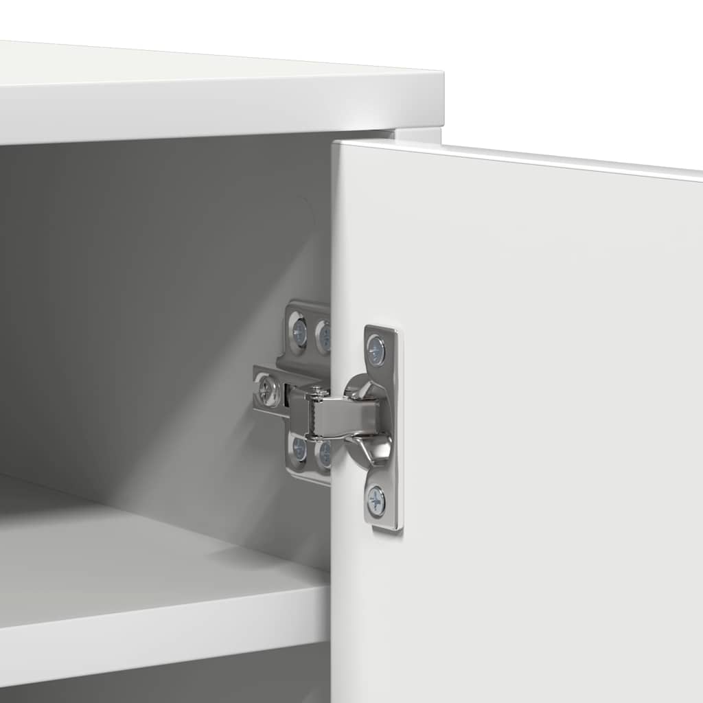 vidaXL Παπουτσοθήκη Λευκή 60 x 35 x 92 εκ. από Επεξ. Ξύλο