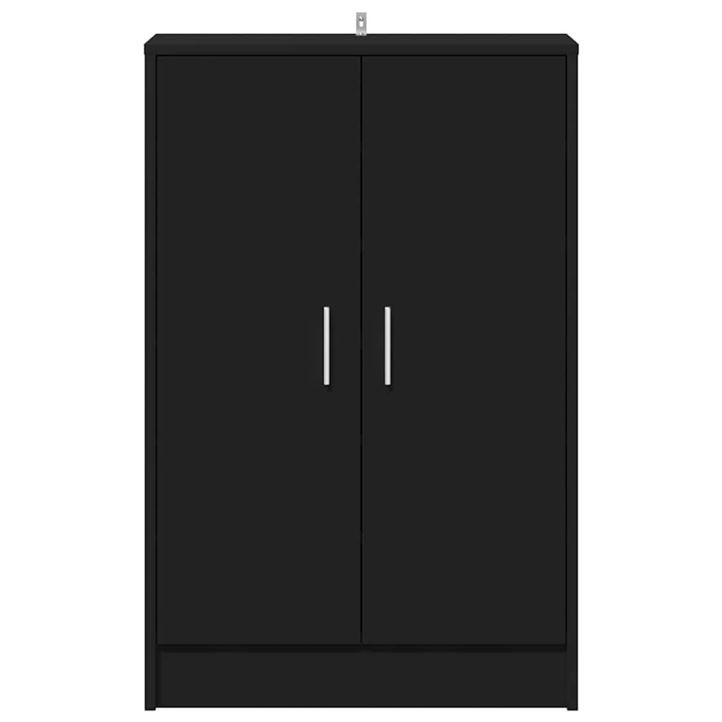 vidaXL Παπουτσοθήκη Μαύρη 60 x 35 x 92 εκ. από Επεξ. Ξύλο