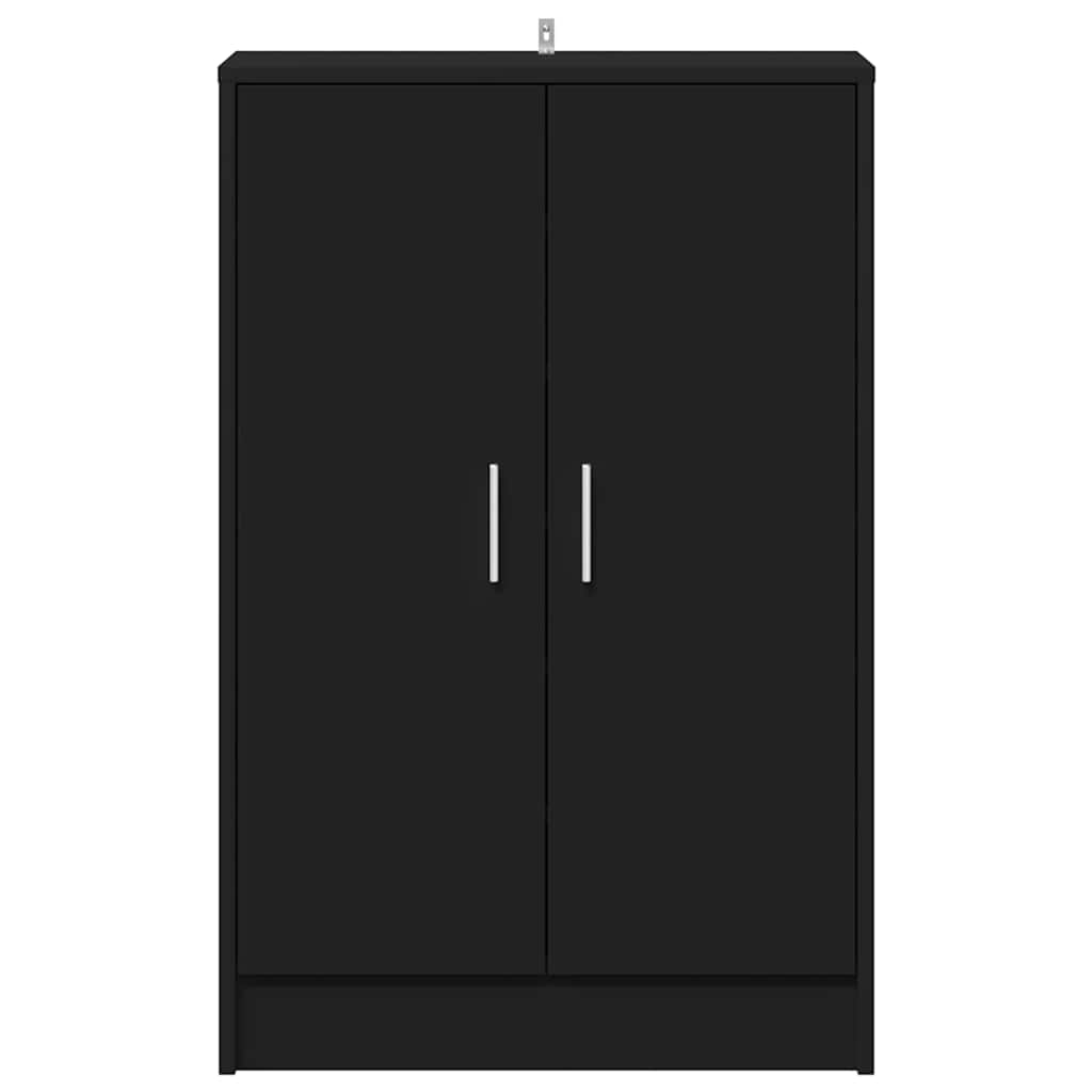 vidaXL Παπουτσοθήκη Μαύρη 60 x 35 x 92 εκ. από Επεξ. Ξύλο
