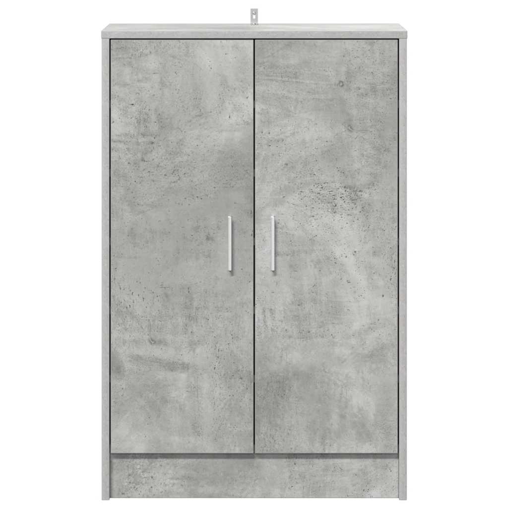 vidaXL Παπουτσοθήκη Γκρι Σκυροδέματος 60 x 35 x 92 εκ. από Επεξ. Ξύλο