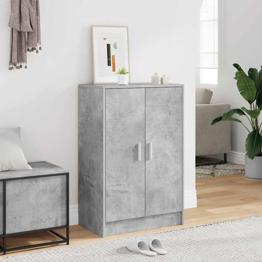 vidaXL Παπουτσοθήκη Γκρι Σκυροδέματος 60 x 35 x 92 εκ. από Επεξ. Ξύλο