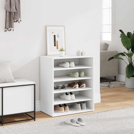 vidaXL Παπουτσοθήκη Λευκή 60 x 35 x 70 εκ. από Επεξ. Ξύλο