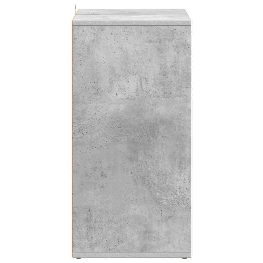 vidaXL Παπουτσοθήκη Γκρι Σκυροδέματος 60 x 35 x 70 εκ. από Επεξ. Ξύλο