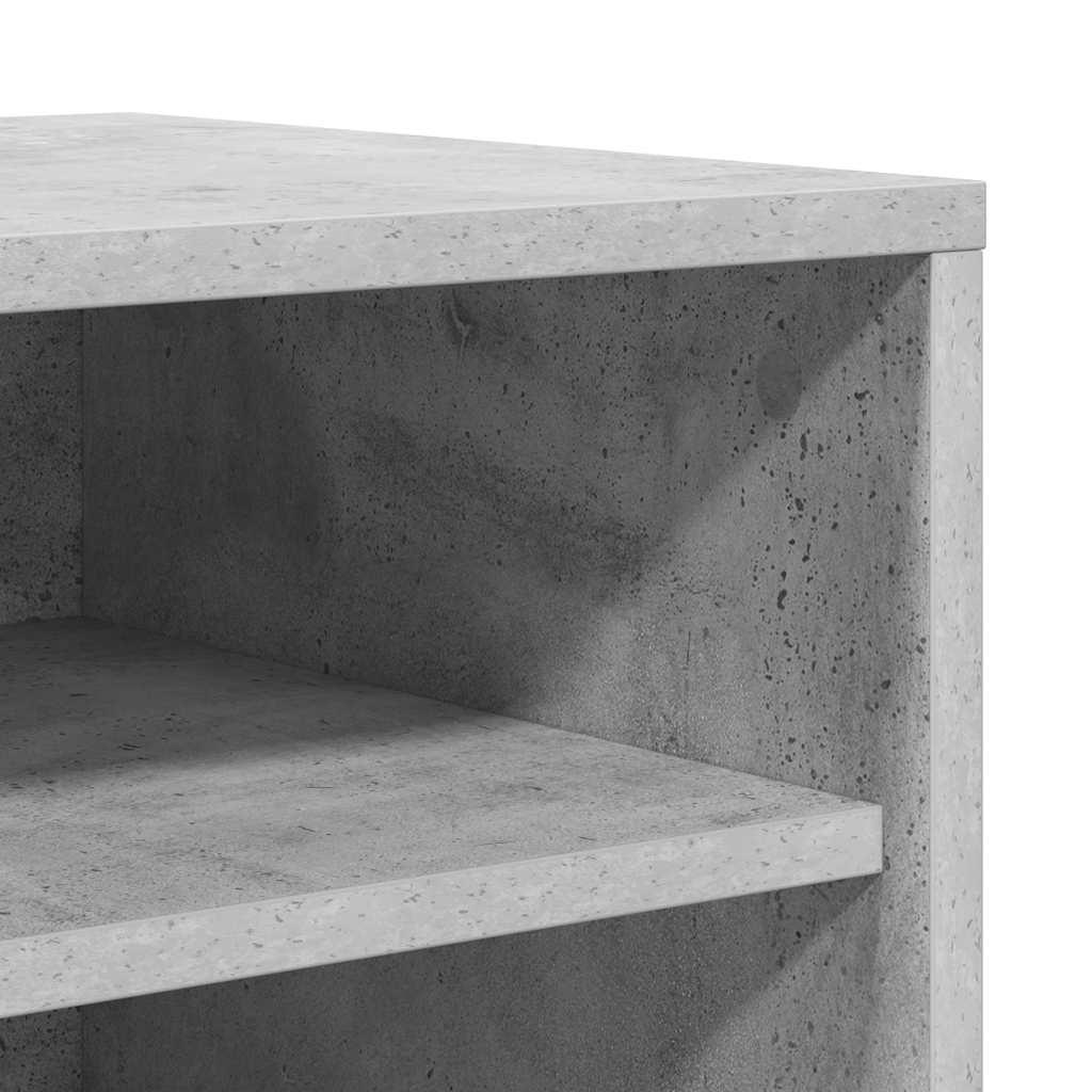 vidaXL Παπουτσοθήκη Γκρι Σκυροδέματος 60 x 35 x 70 εκ. από Επεξ. Ξύλο