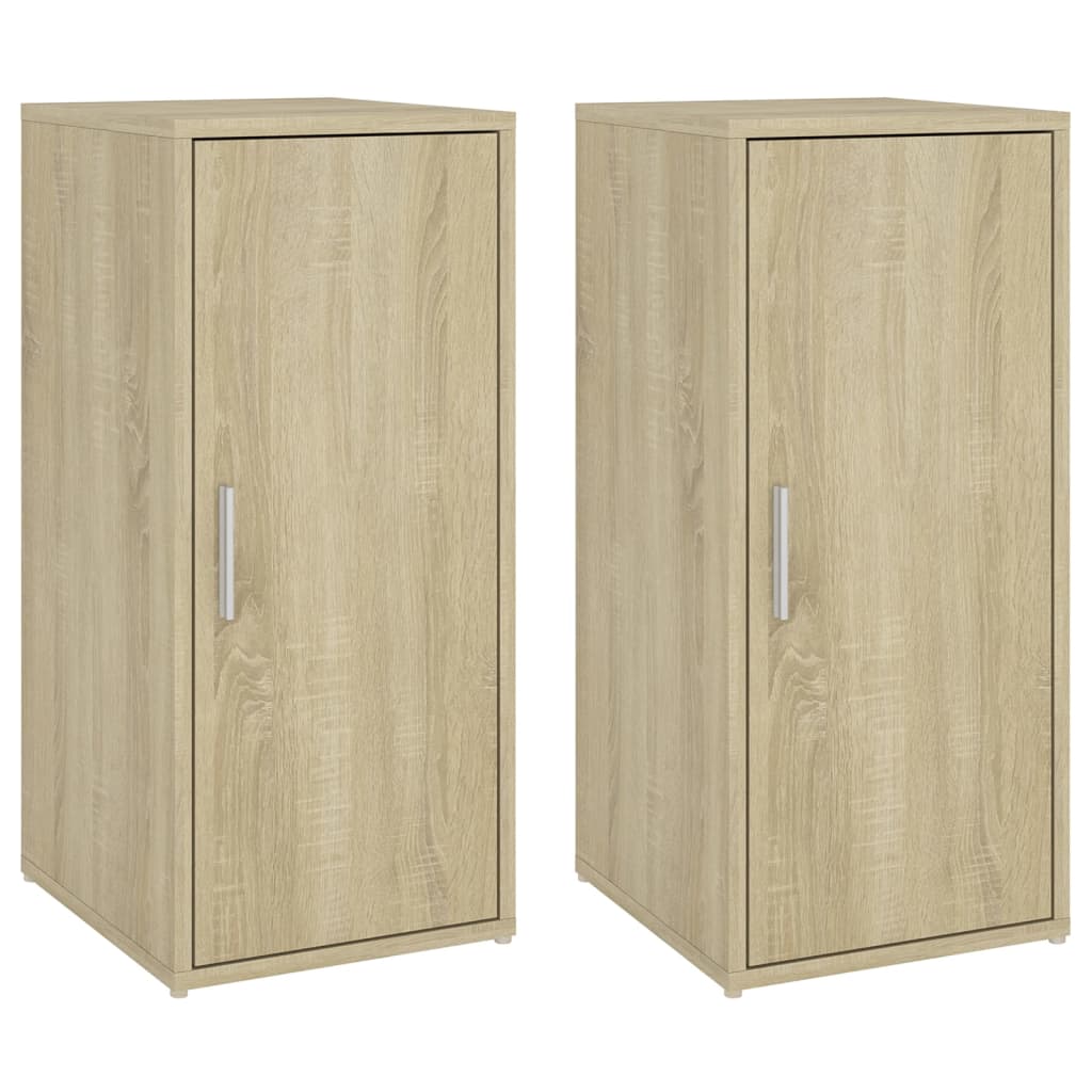 vidaXL Παπουτσοθήκες 2 τεμ. Sonoma Δρυς 32x35x70 εκ. από Μοριοσανίδα