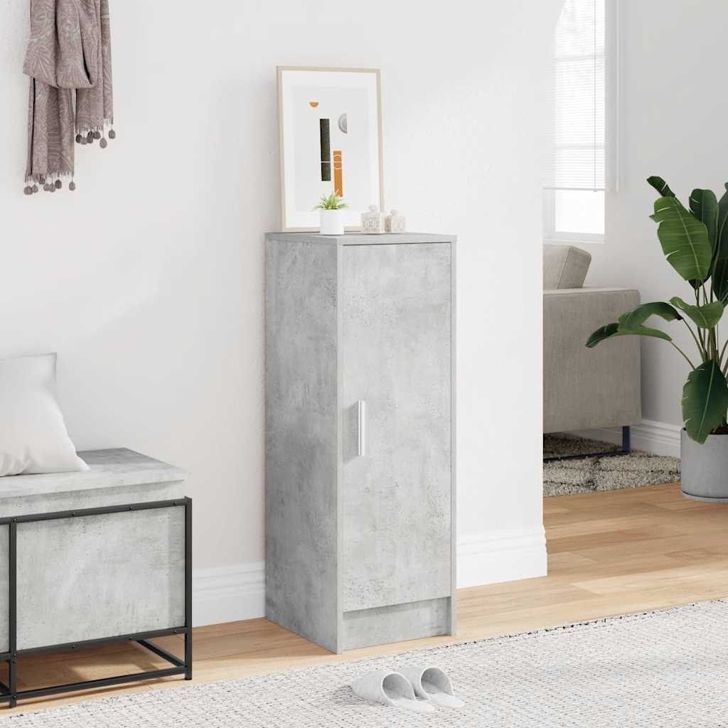 vidaXL Παπουτσοθήκη Γκρι Σκυροδέματος 32 x 35 x 92 εκ. από Επεξ. Ξύλο