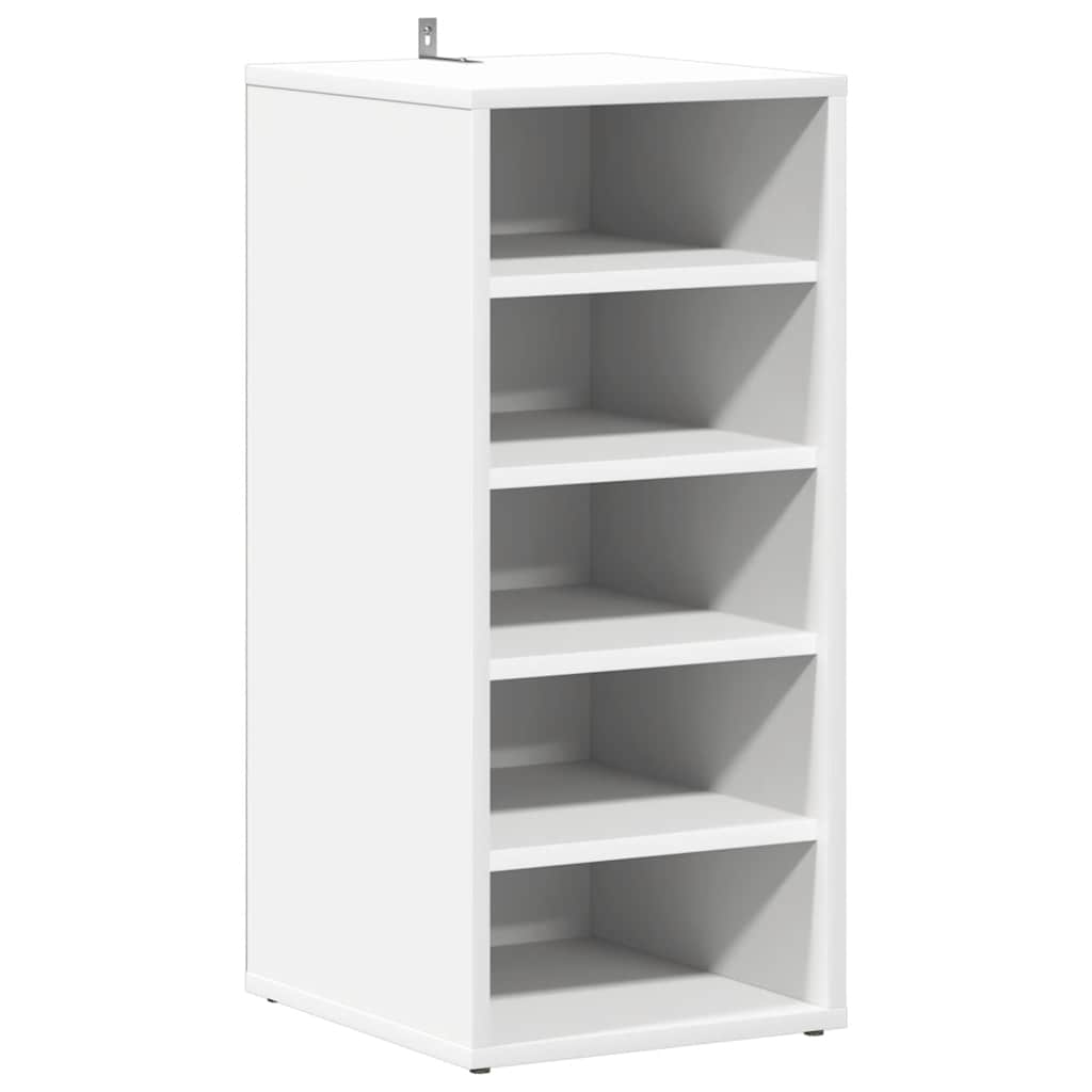 vidaXL Παπουτσοθήκες 2 τεμ. Λευκές 31,5 x 35 x 70 εκ. από Επεξ. Ξύλο