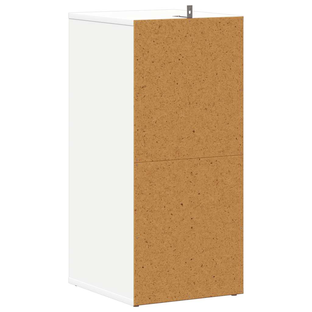 vidaXL Παπουτσοθήκες 2 τεμ. Λευκές 31,5 x 35 x 70 εκ. από Επεξ. Ξύλο