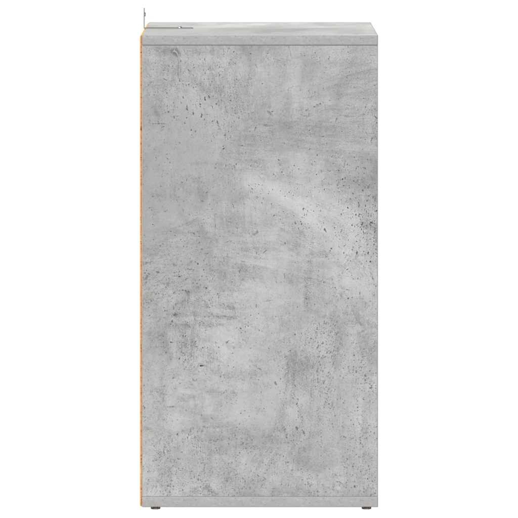 vidaXL Παπουτσοθήκη Γκρι Σκυροδέματος 31,5x35x70 εκ. από Επεξ. Ξύλο