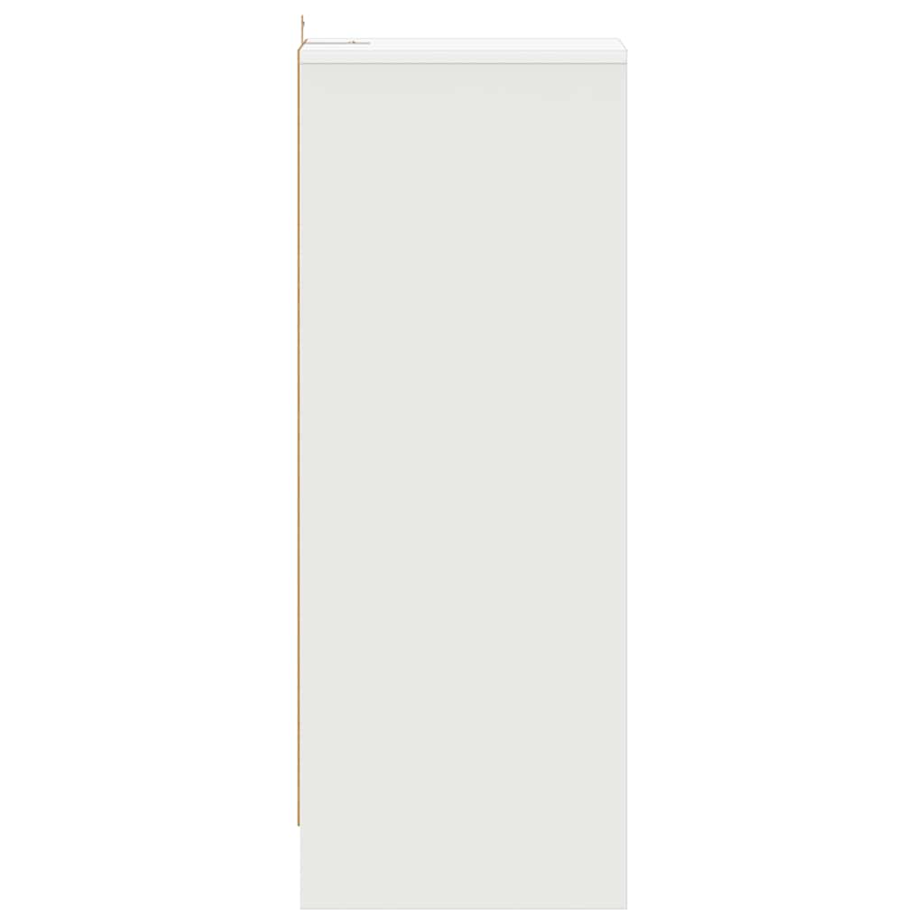 vidaXL Παπουτσοθήκη Λευκή 31,5 x 35 x 90 εκ. από Επεξ. Ξύλο