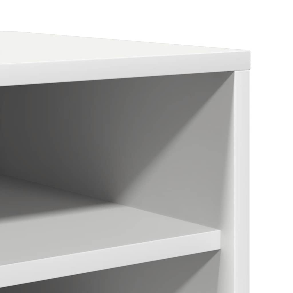 vidaXL Παπουτσοθήκη Λευκή 31,5 x 35 x 90 εκ. από Επεξ. Ξύλο