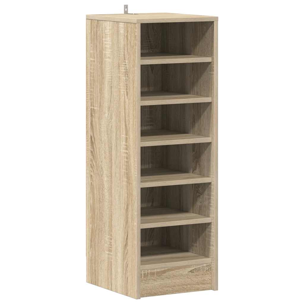 vidaXL Παπουτσοθήκη Sonoma Δρυς 31,5 x 35 x 90 εκ. από Επεξ. Ξύλο