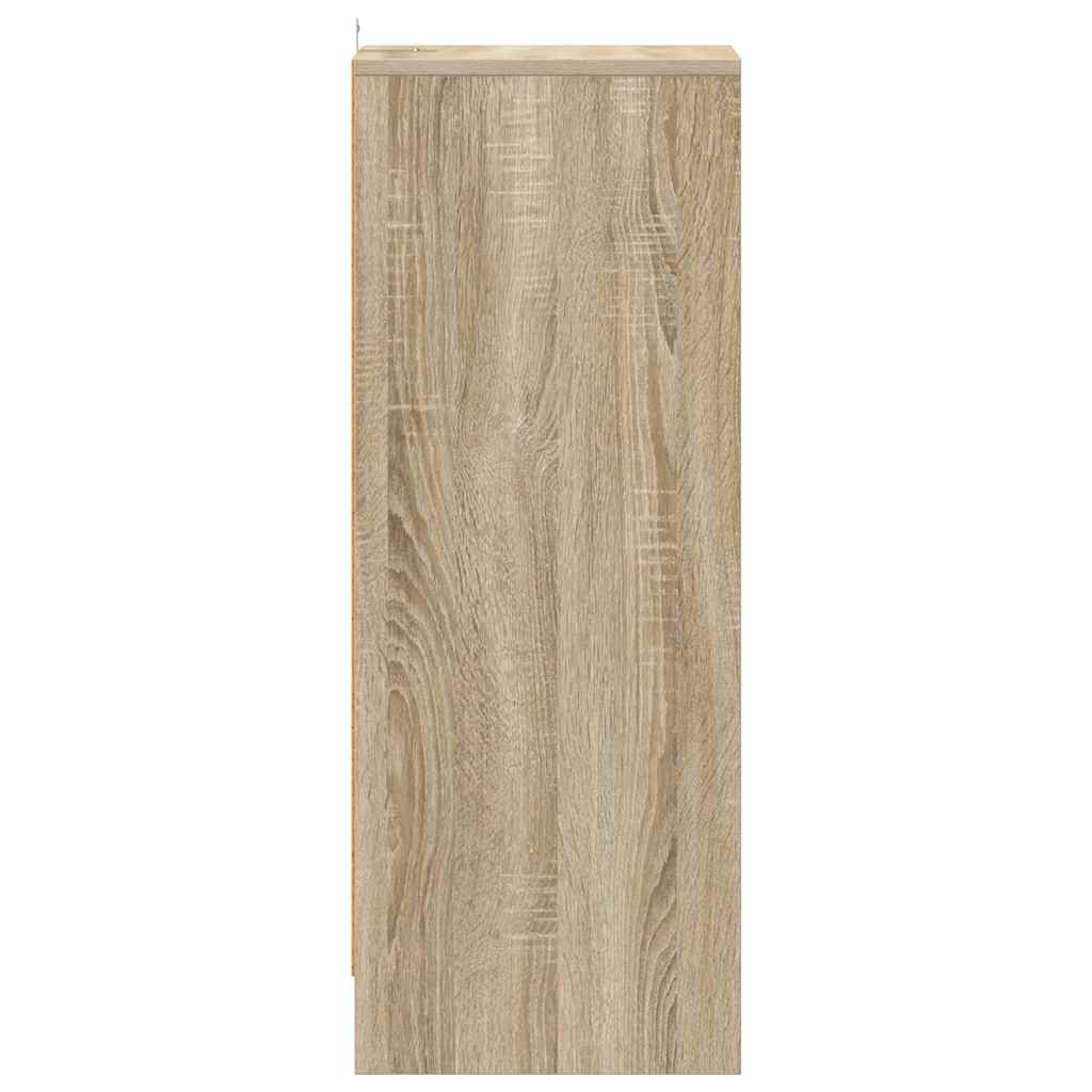vidaXL Παπουτσοθήκη Sonoma Δρυς 31,5 x 35 x 90 εκ. από Επεξ. Ξύλο