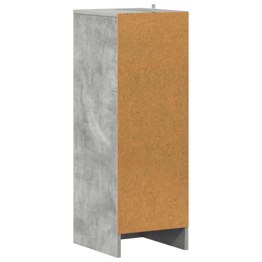 vidaXL Παπουτσοθήκη Γκρι Σκυροδέματος 31,5x35x90 εκ. από Επεξ. Ξύλο