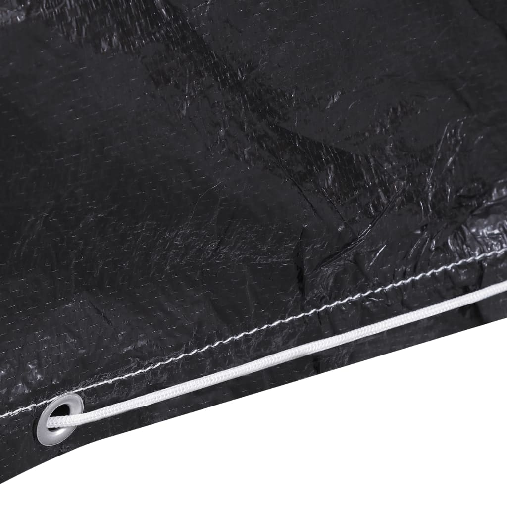 vidaXL Καλύμματα Επίπλων Κήπου 2τεμ Σχήμα Γ με 12 Κρίκους 250x250x90εκ