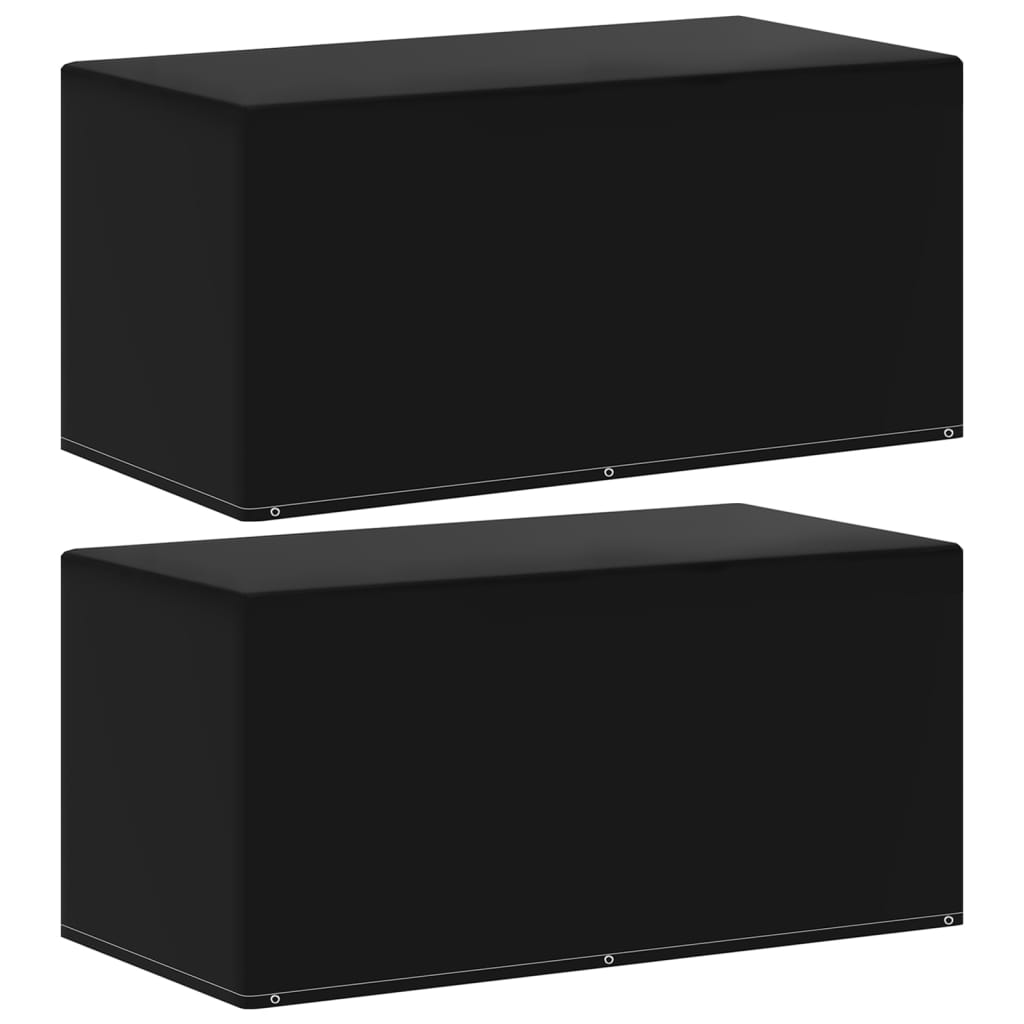 vidaXL Καλύμματα Επίπλων Κήπου 2 τεμ. με 6 Οπές 160x80x75 εκ.