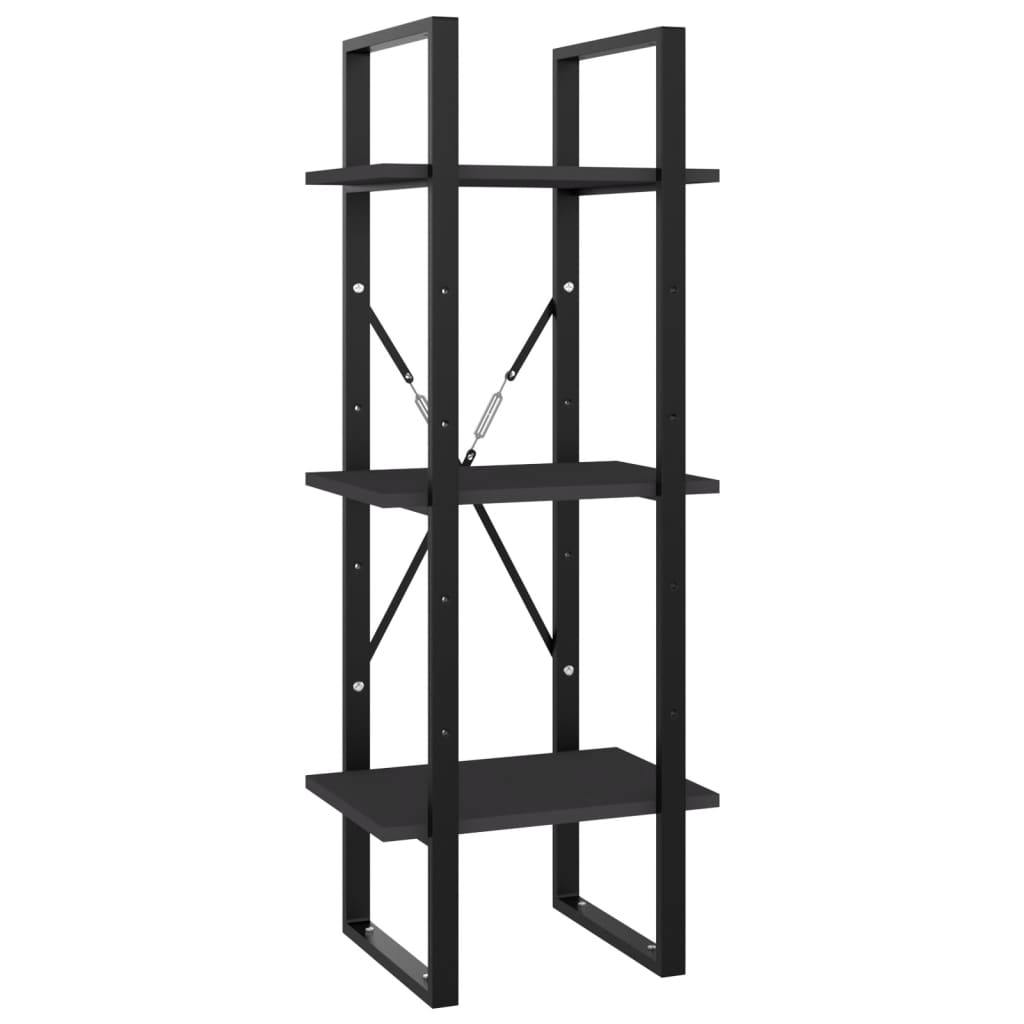 vidaXL Βιβλιοθήκη με 5 Ράφια Γκρι 40 x 30 x 175 εκ. από Επεξ. Ξύλο