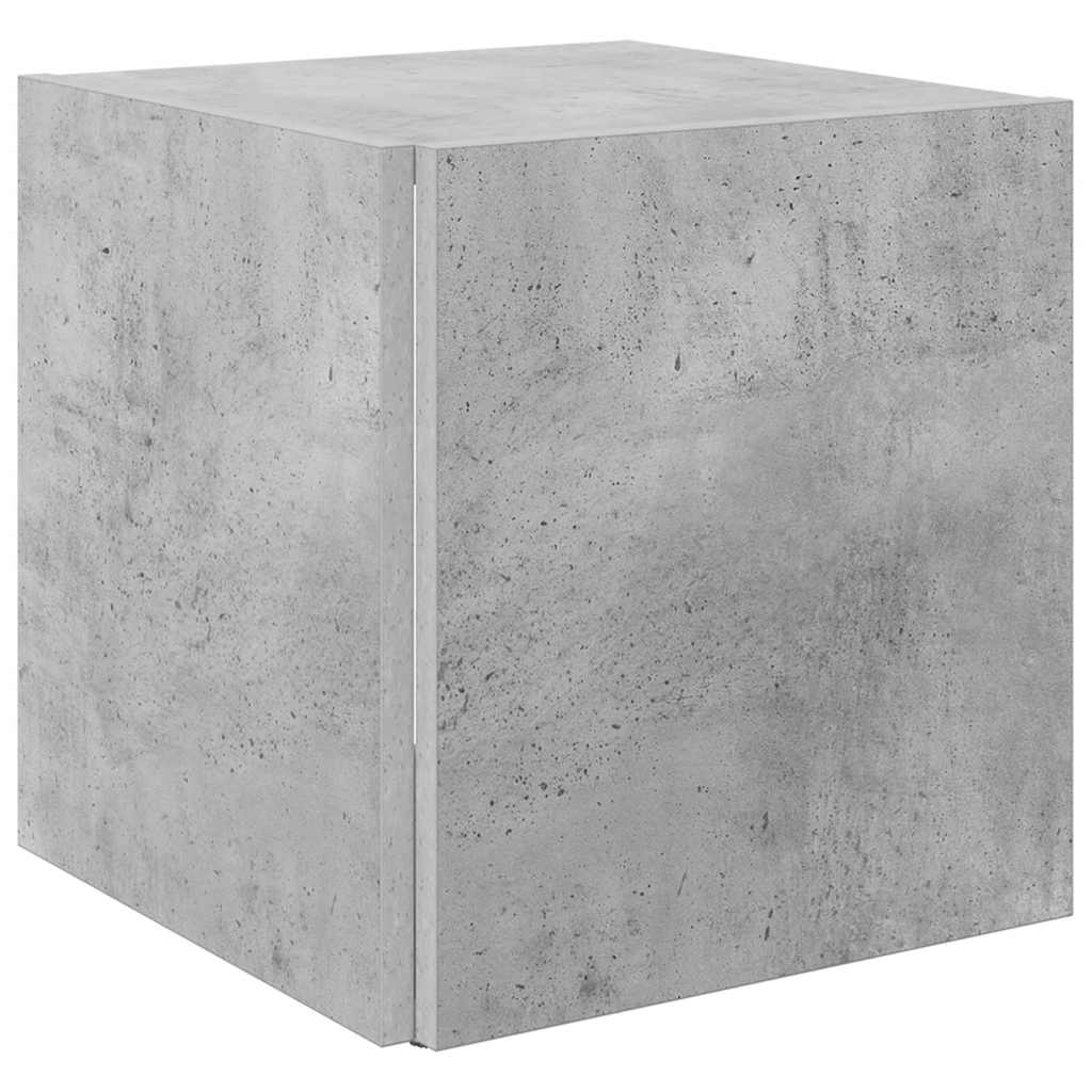 vidaXL Τραπέζι Βοηθητικό Γκρι Σκυροδέματος 33x33x34,5 εκ. Επεξ. Ξύλο