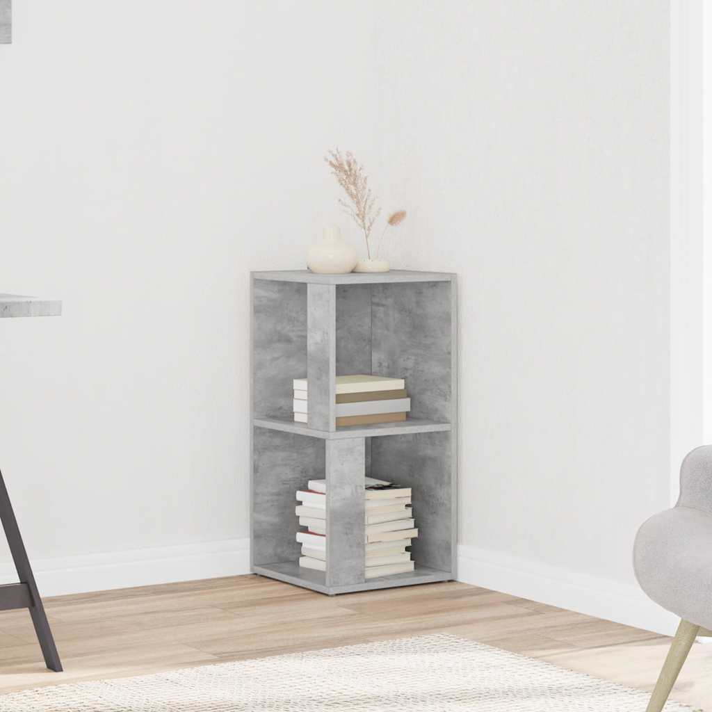 vidaXL Ντουλάπι Γωνιακό Γκρι Σκυροδέματος 33x33x67 εκ. από Επεξ. Ξύλο