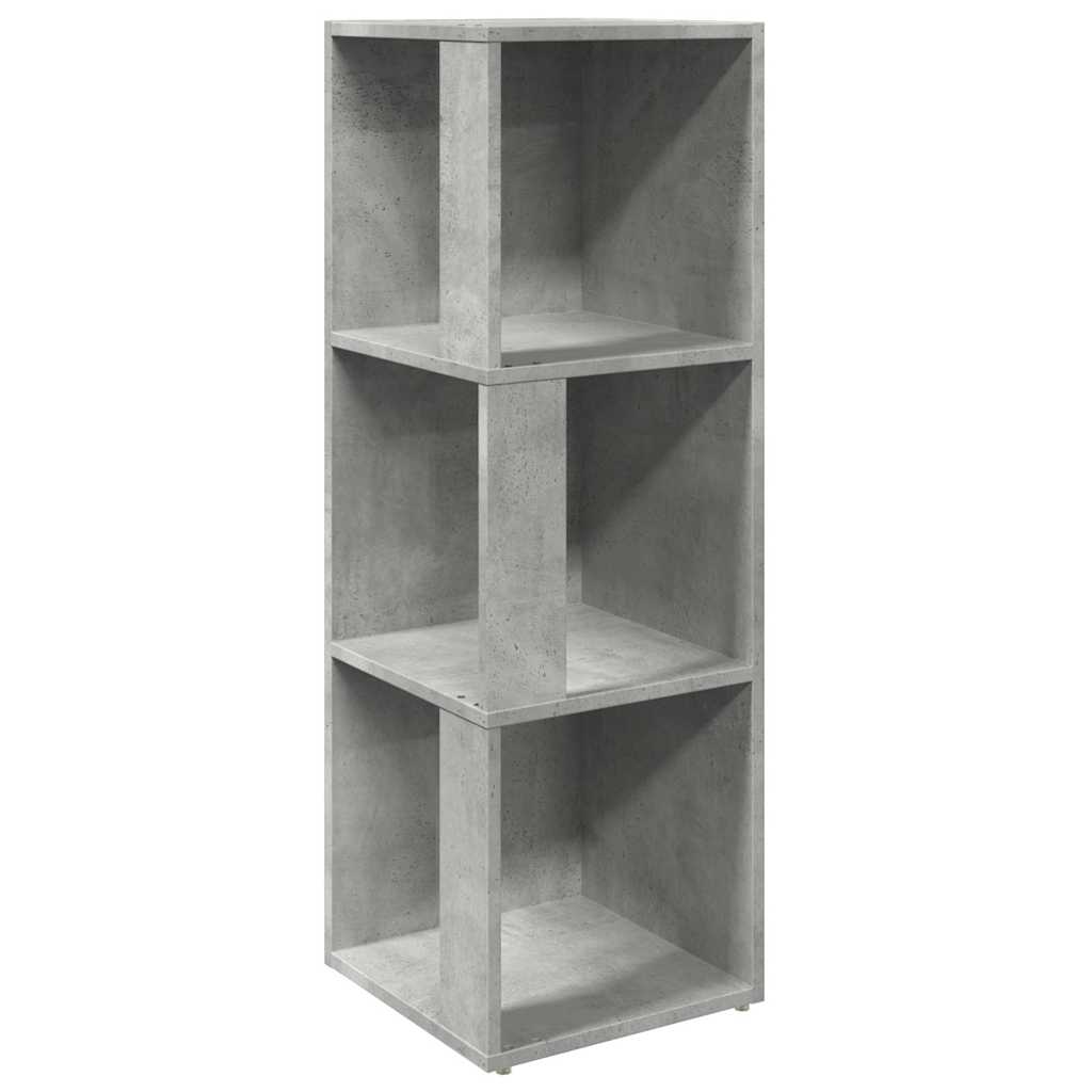 vidaXL Ντουλάπι Γωνιακό Γκρι Σκυροδέματος 33x33x100εκ. από Επεξ. Ξύλο