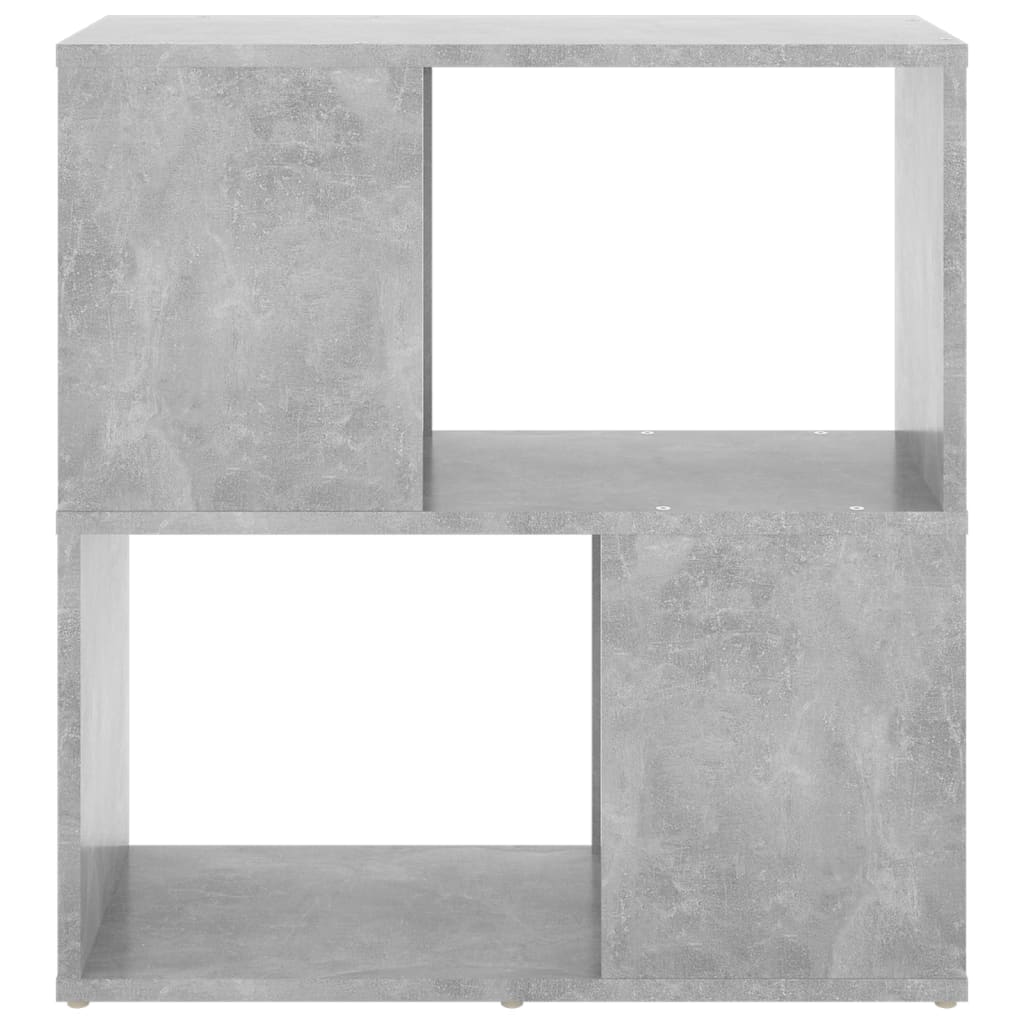 vidaXL Βιβλιοθήκη Γκρι Σκυροδέματος 60 x 24 x 63 εκ. από Μοριοσανίδα