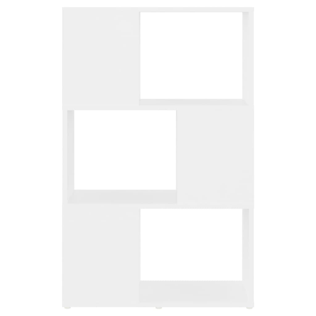 vidaXL Βιβλιοθήκη/Διαχωριστικό Χώρου Λευκό 60x24x94 εκ. Μοριοσανίδα