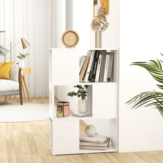 vidaXL Βιβλιοθήκη/Διαχωριστικό Χώρου Λευκό 60x24x94 εκ. Μοριοσανίδα