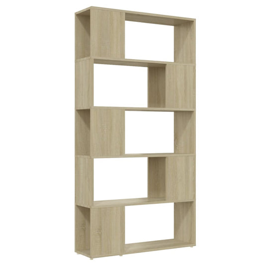 vidaXL Βιβλιοθήκη/Διαχωριστικό Χώρου Sonoma Δρυς 80x24x155 εκ. Μοριοσ.
