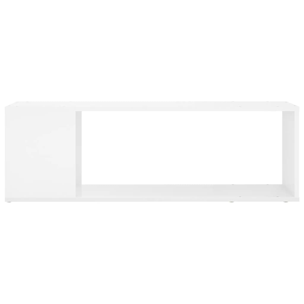 vidaXL Έπιπλο Τηλεόρασης Γυαλιστερό Λευκό 100 x 24 x 32 εκ. Επεξ. Ξύλο