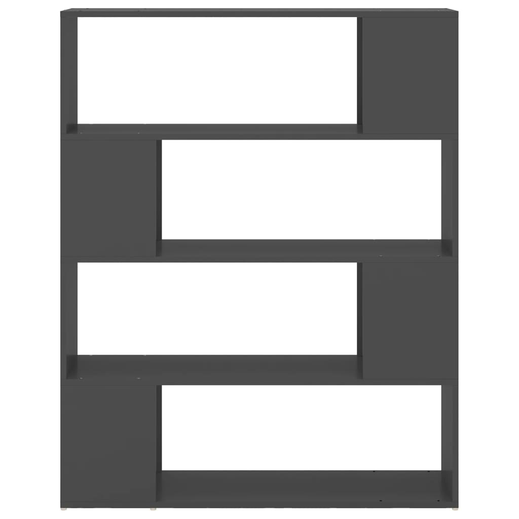 vidaXL Βιβλιοθήκη/Διαχωριστικό Χώρου Γκρι 100 x 24 x 124 εκ.