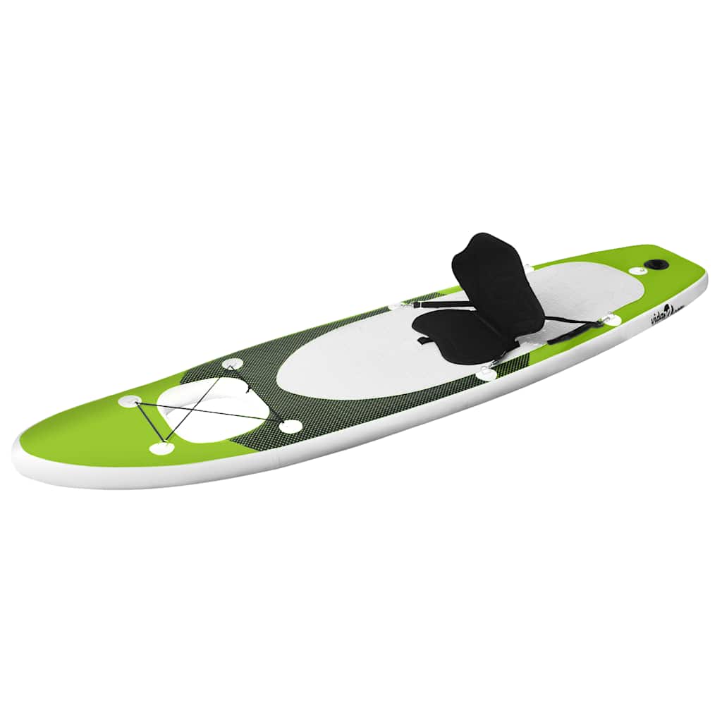 vidaXL Σανίδα SUP Φουσκωτή Σετ Πράσινη 300 x 76 x 10 εκ.