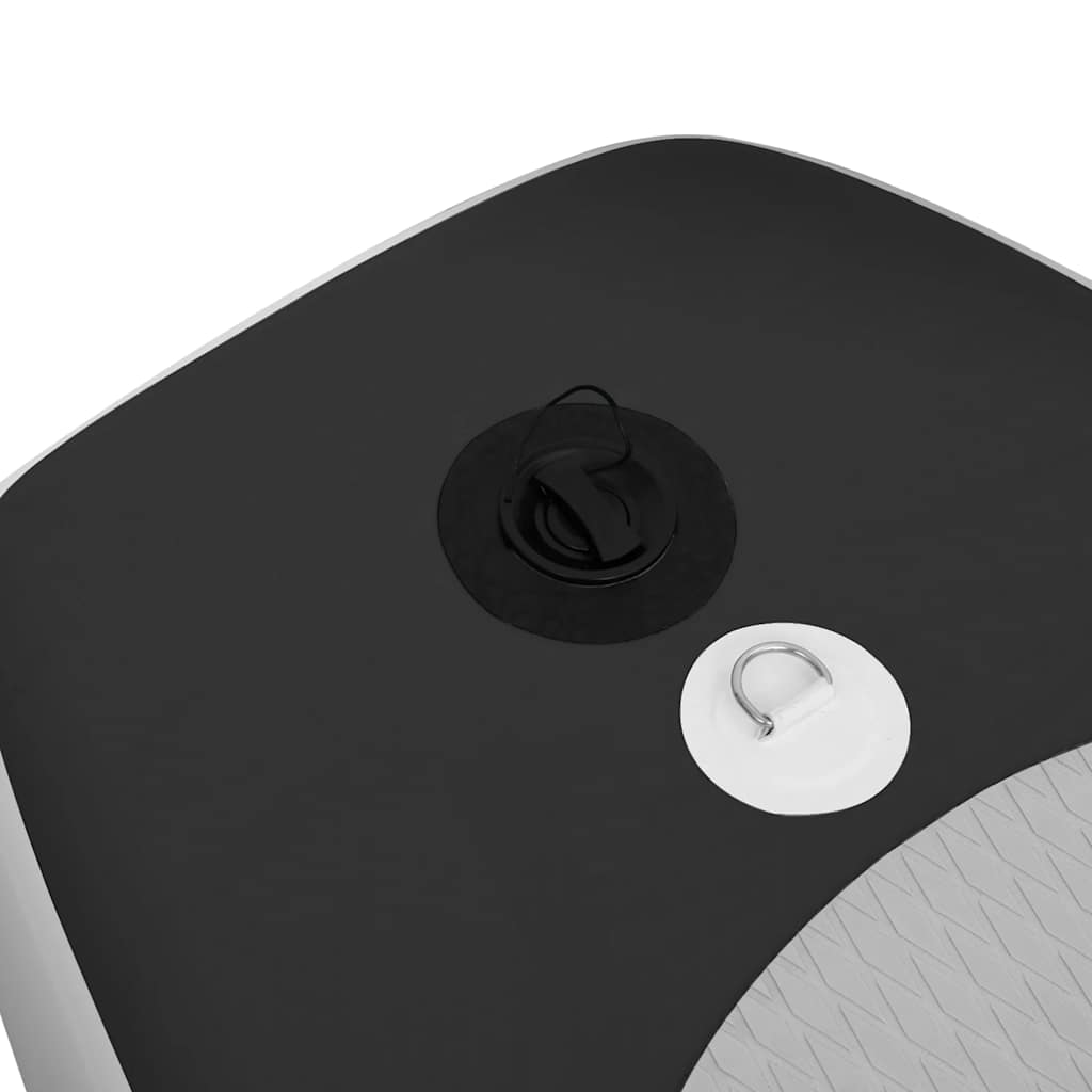 vidaXL Σανίδα SUP Φουσκωτή Σετ Μαύρη 330 x 76 x 10 εκ.