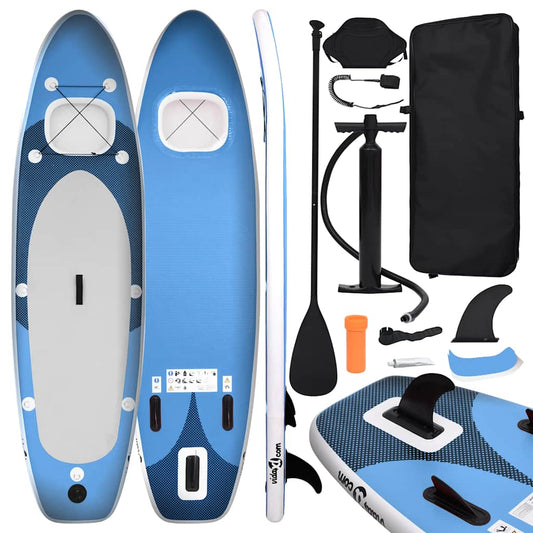 vidaXL Σανίδα SUP Φουσκωτή Σετ Θαλασσί 360 x 81 x 10 εκ.