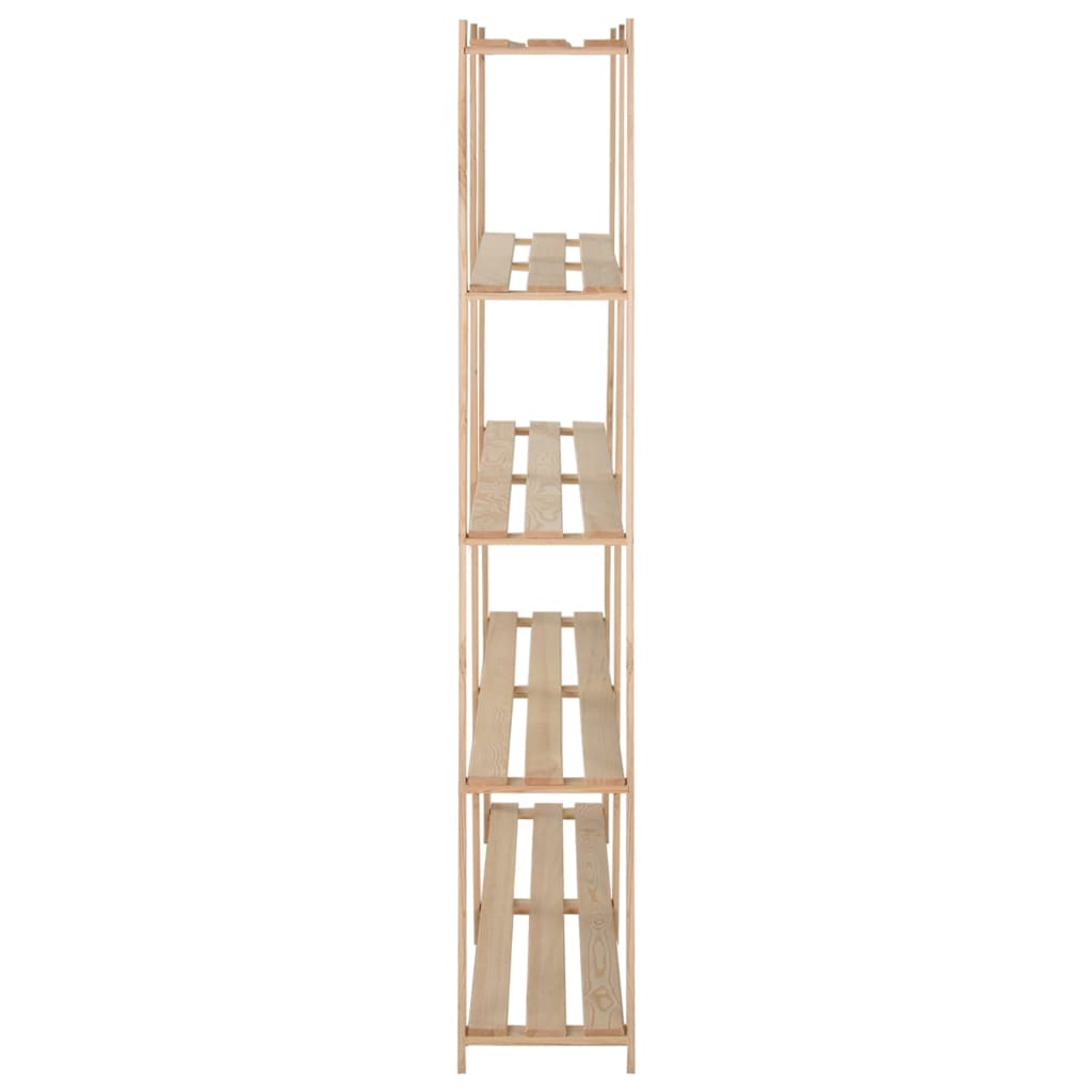 vidaXL Ραφιέρα 5 Επιπέδων 170 x 28,5 x 170 εκ. από Μασίφ Ξύλο Πεύκου