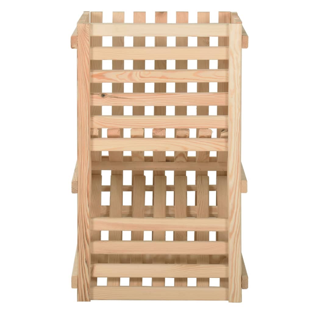 vidaXL Κουτί Αποθήκευσης Λαχανικών 50x50x80 εκ. από Μασίφ Ξύλο Πεύκου