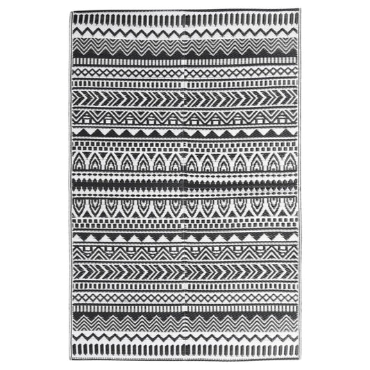 vidaXL Χαλί εξωτερικού χώρου ARAKIL Μαύρο 120x180 cm PP