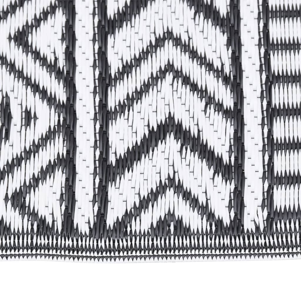 vidaXL Χαλί εξωτερικού χώρου ARAKIL Μαύρο 190x290 cm PP