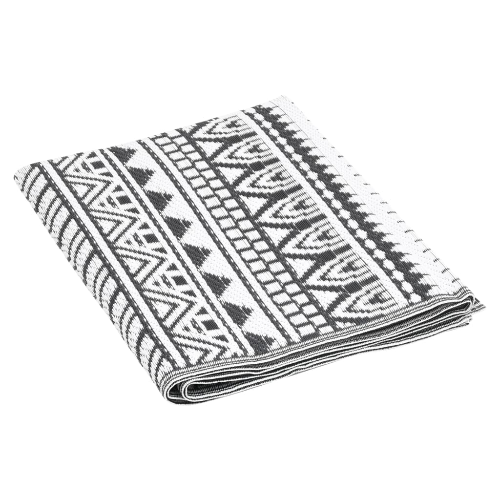 vidaXL Χαλί εξωτερικού χώρου ARAKIL Μαύρο 190x290 cm PP