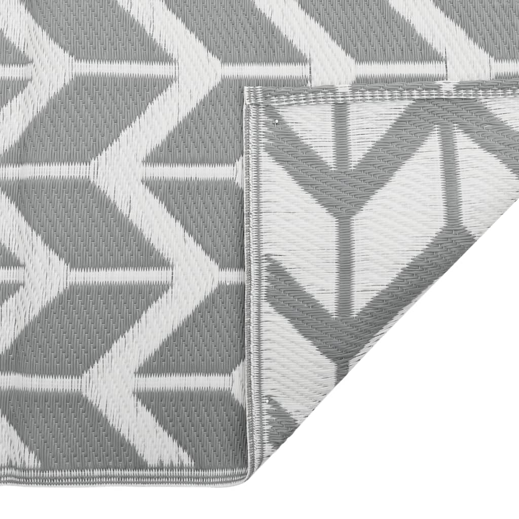 vidaXL Χαλί εξωτερικού χώρου ARAKIL γκρι 80x250 cm PP