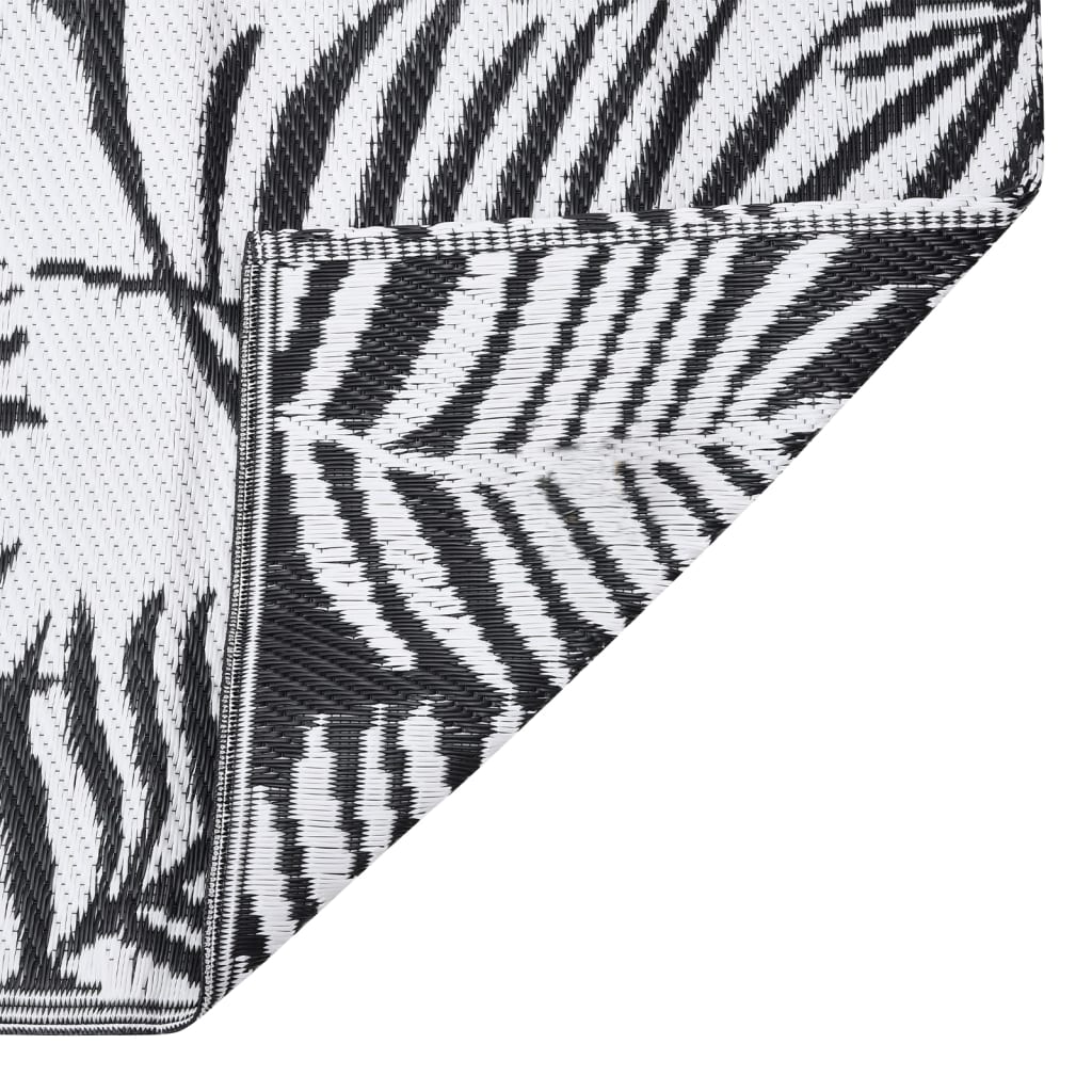 vidaXL Χαλί εξωτερικού χώρου ARAKIL Μαύρο 80x250 cm PP