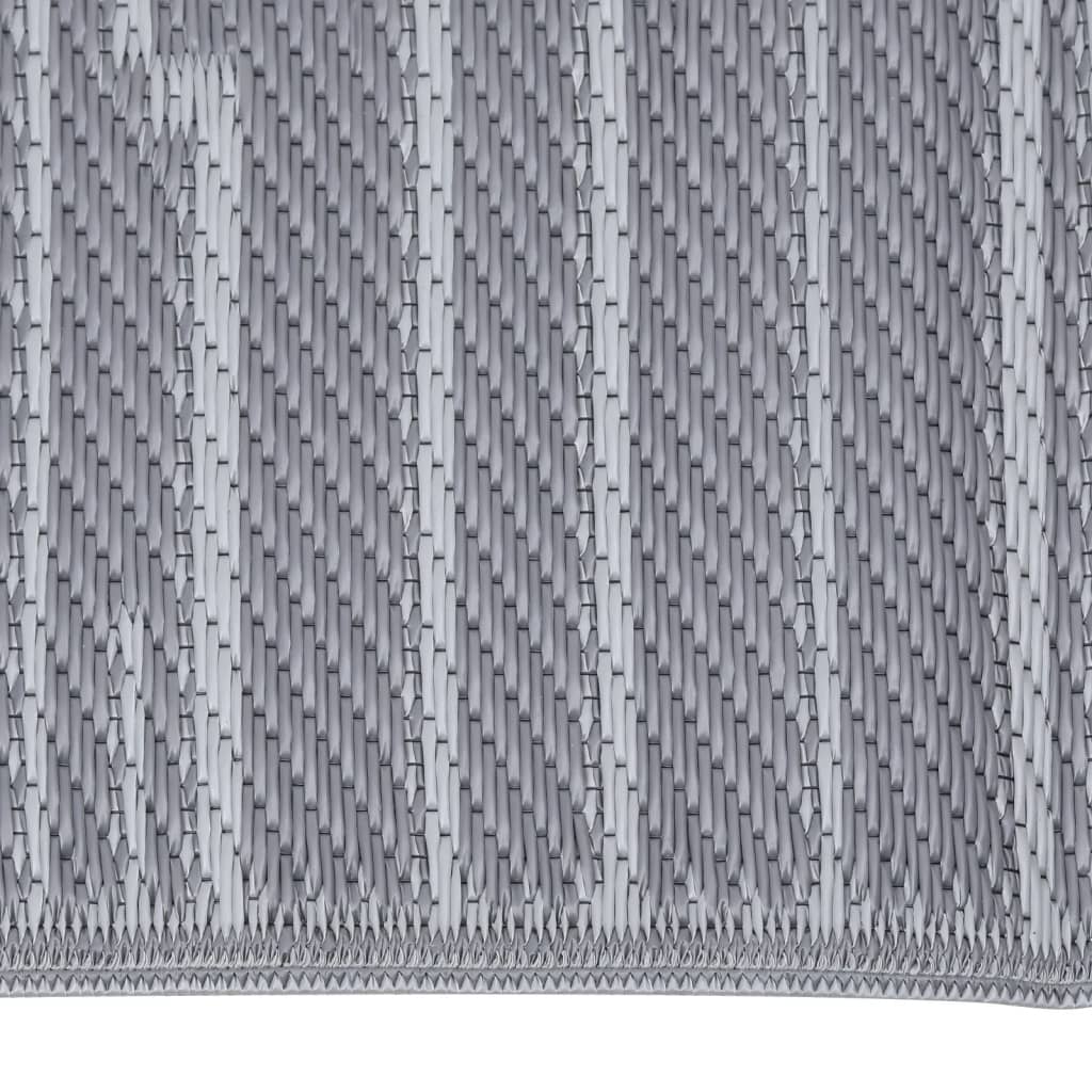 vidaXL Χαλί εξωτερικού χώρου ARAKIL Ανθρακί 80x250 cm PP