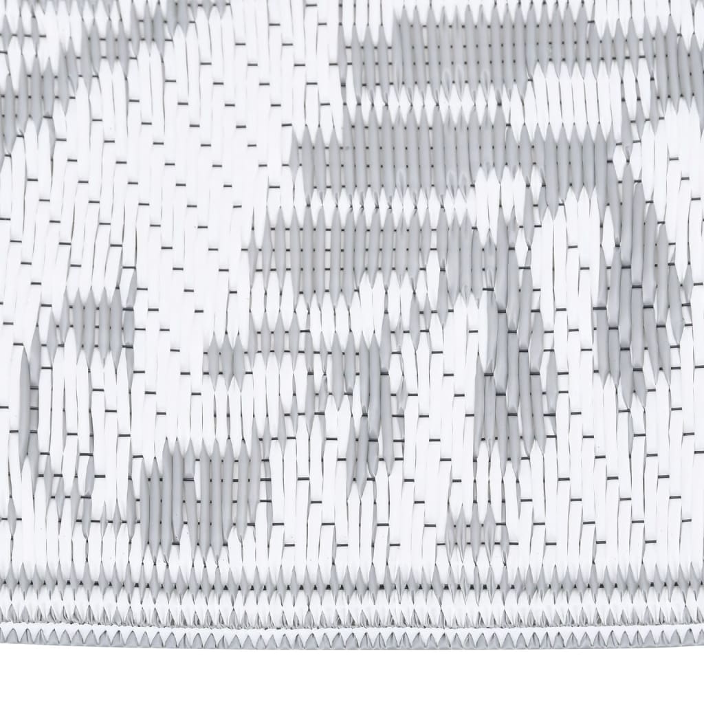 vidaXL Χαλί εξωτερικού χώρου ARAKIL Ανοιχτό γκρι 140x200 cm PP