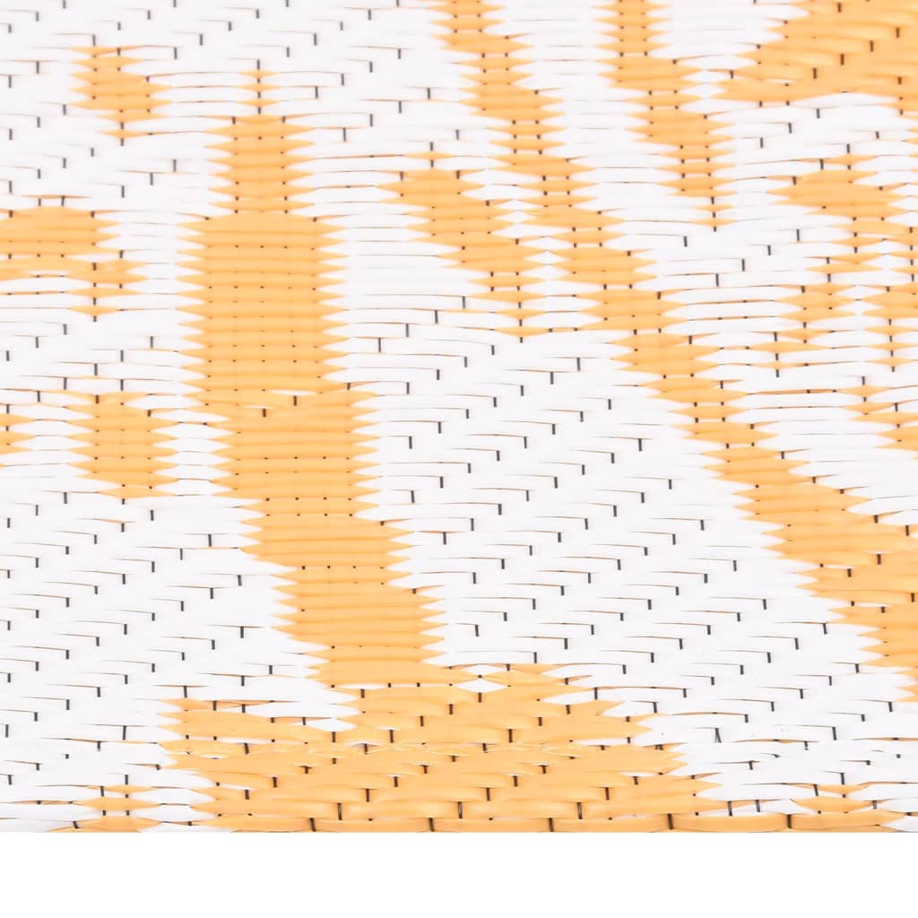 vidaXL Χαλί εξωτερικού χώρου ARAKIL Κίτρινο 140x200 cm PP