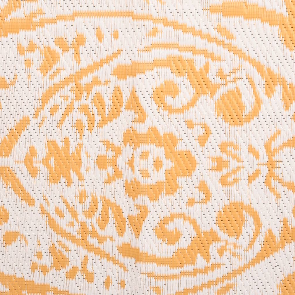 vidaXL Χαλί εξωτερικού χώρου ARAKIL Κίτρινο 140x200 cm PP