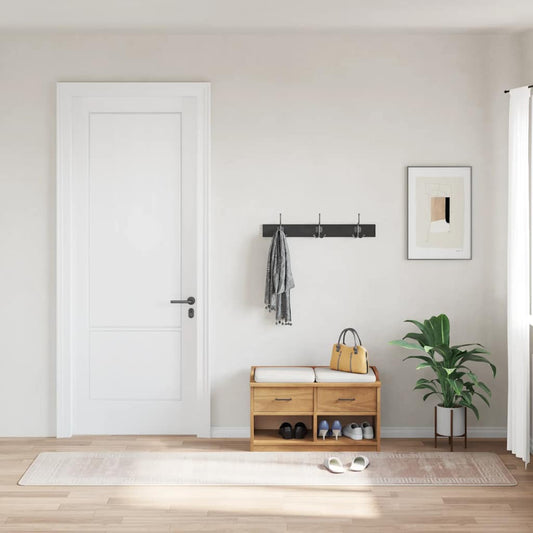 vidaXL Χαλί Πλενόμενο Αντιολισθητικό Μπεζ 80 x 300 εκ.