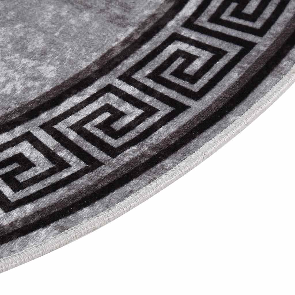 vidaXL Χαλί Πλενόμενο Αντιολισθητικό Πολύχρωμο Ø 120 εκ.