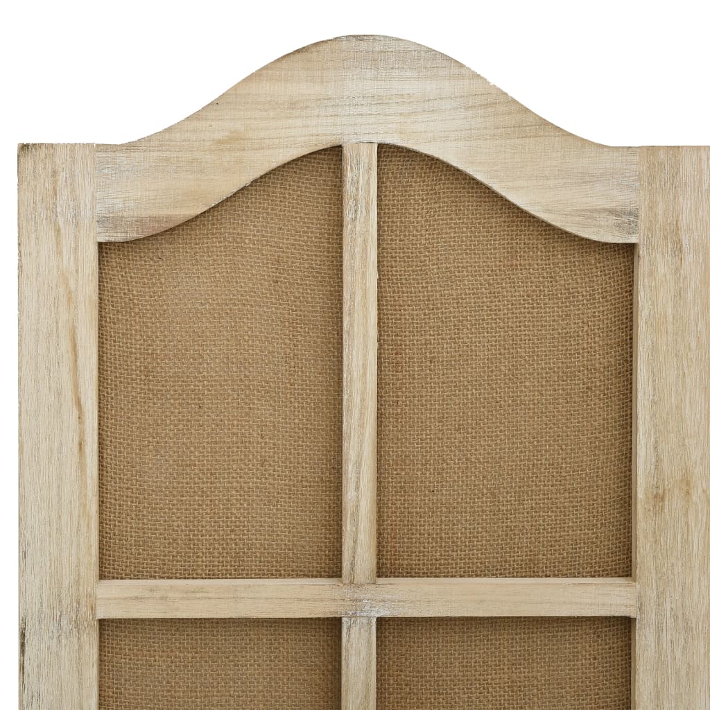 vidaXL Διαχωριστικό Δωματίου με 6 Πάνελ Καφέ 214x165 εκ. από Ύφασμα