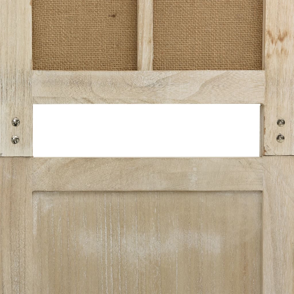 vidaXL Διαχωριστικό Δωματίου με 6 Πάνελ Καφέ 214x165 εκ. από Ύφασμα